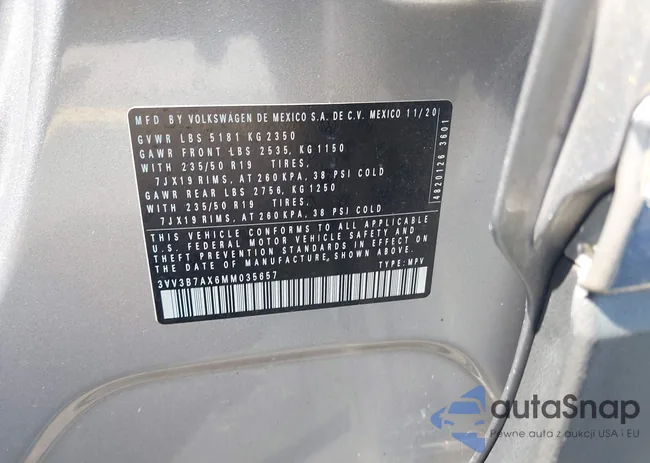 3VV3B7AX6MM035657: 42309607