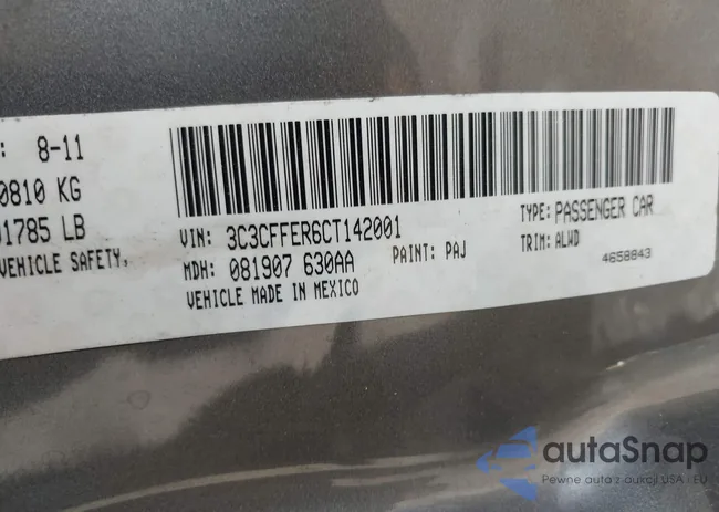 3C3CFFER6CT142001: 42309609