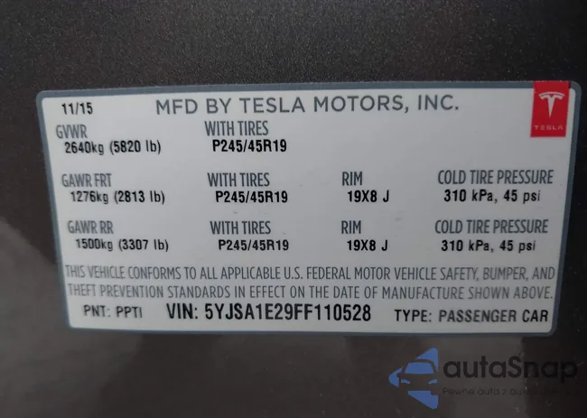 5YJSA1E29FF110528: 42308926