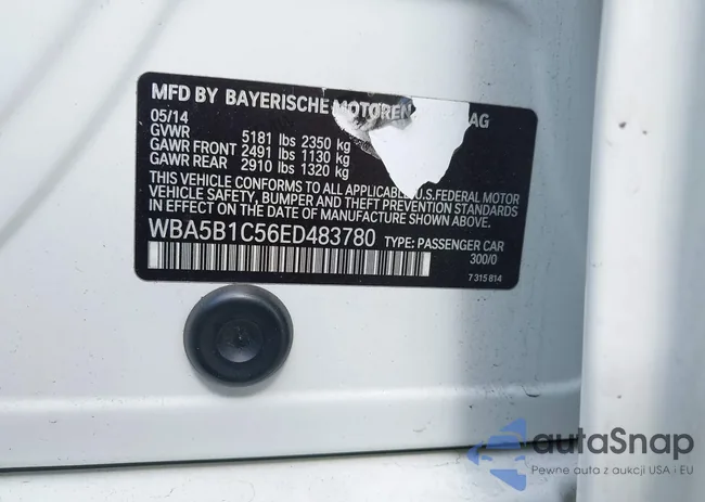 WBA5B1C56ED483780: 42308960