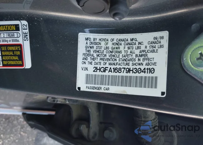 2HGFA16879H304110: 42310266