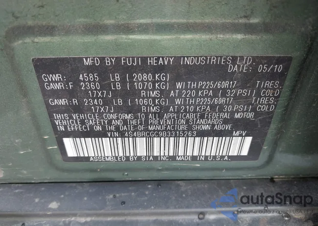 4S4BRCGC9B3315263: 42310306