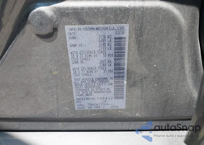 5N1AT2MT0HC748412: 42310325