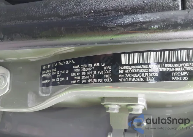 ZACNJBAB1LPL94733: 42310383