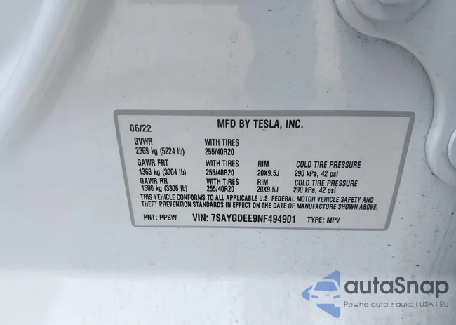 7SAYGDEE9NF494901: 42310520