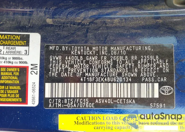 4T1BF3EK4BU620134: 42309875