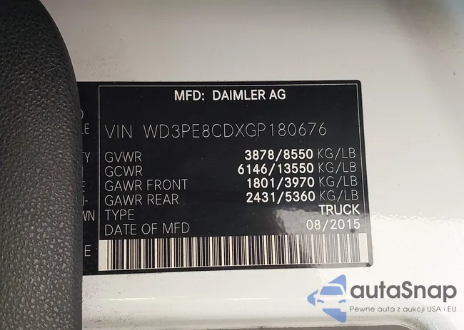 WD3PE8CDXGP180676: 42311311