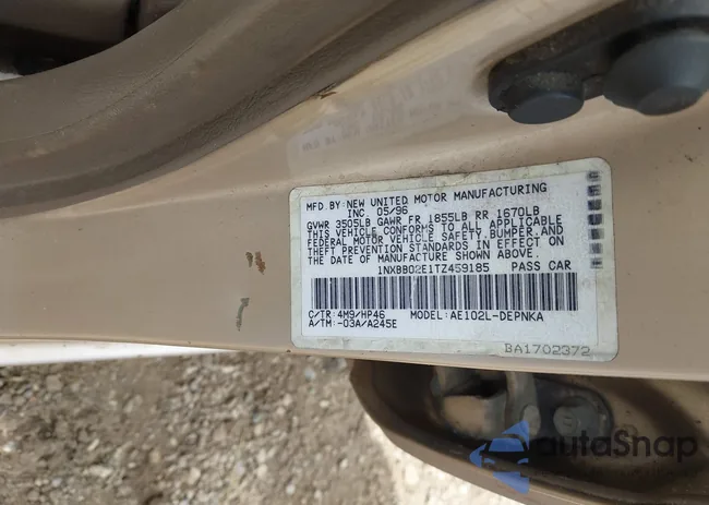 1NXBB02E1TZ459185: 42311649