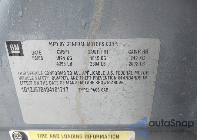 1G1ZJ57B194101717: 42311682