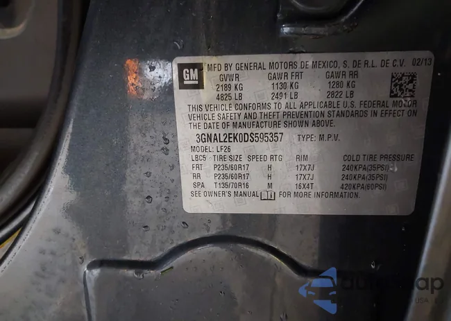 3GNAL2EK0DS595357: 42310866