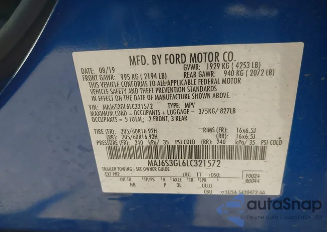 MAJ6S3GL6LC321572: 42311072