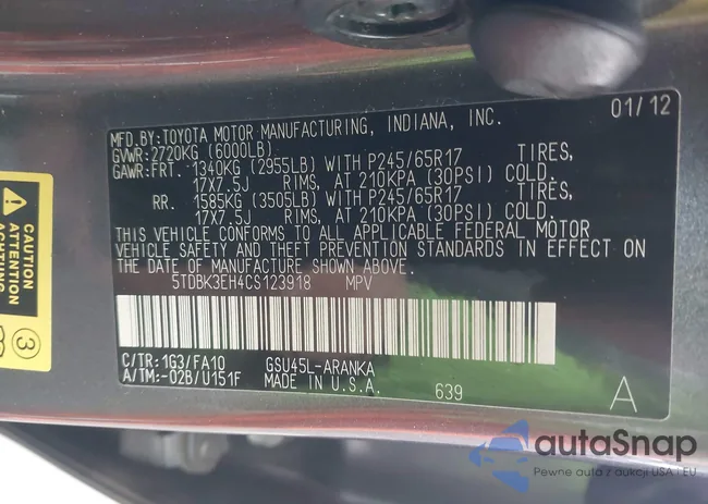 5TDBK3EH4CS123918: 42311083