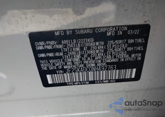 JF2SKADC0NH492763: 42311098