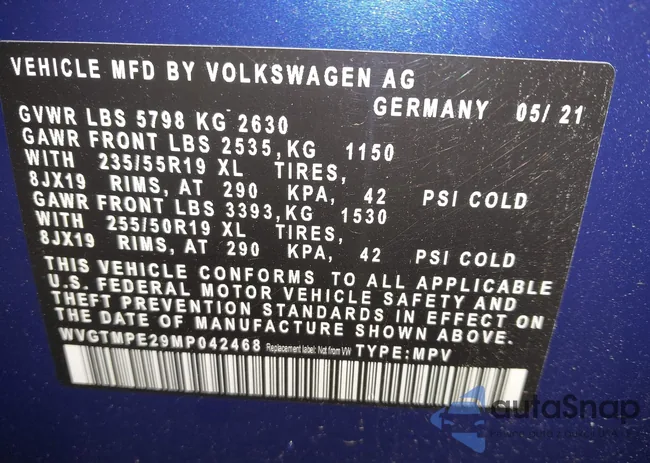 WVGTMPE29MP042468: 42312195