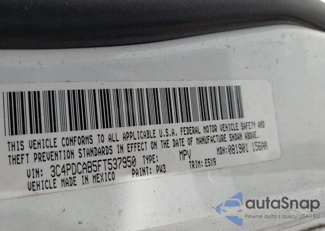 3C4PDCAB5FT537950: 42312225