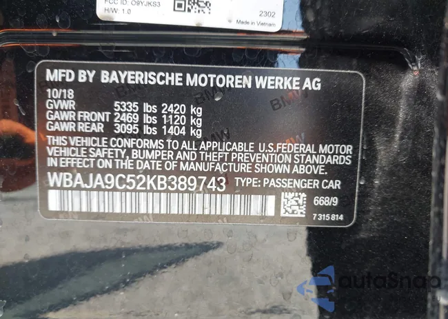 WBAJA9C52KB389743: 42312245