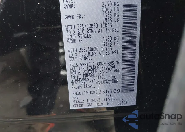 5N1DL1HUXRC356369: 42312323