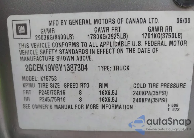 2GCEK19V6Y1387304: 42312482