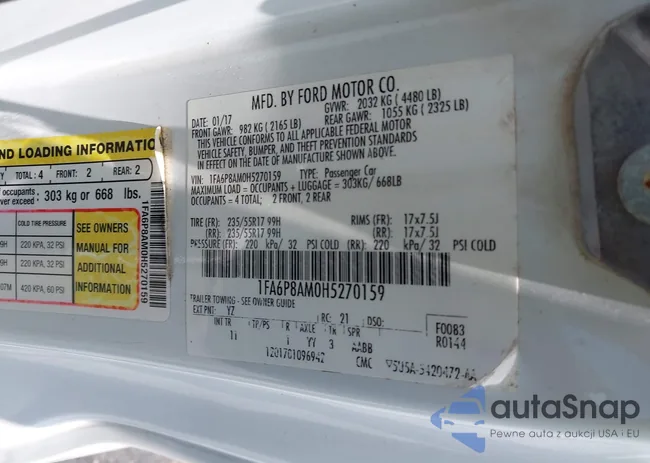 1FA6P8AM0H5270159: 42312486