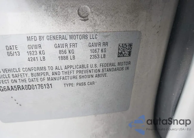 1G6AA5RA0D0176131: 42312562