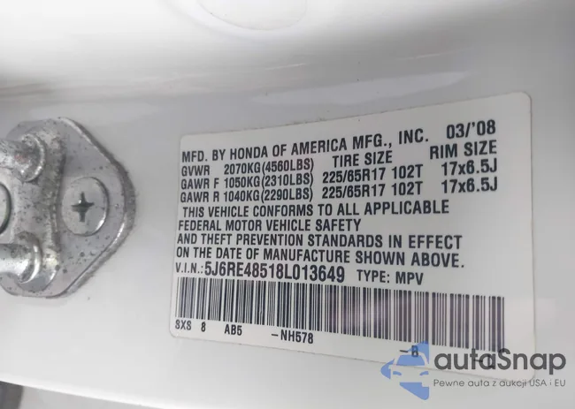 5J6RE48518L013649: 42312690