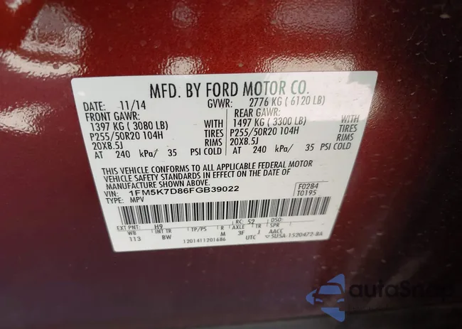 1FM5K7D86FGB39022: 42311878