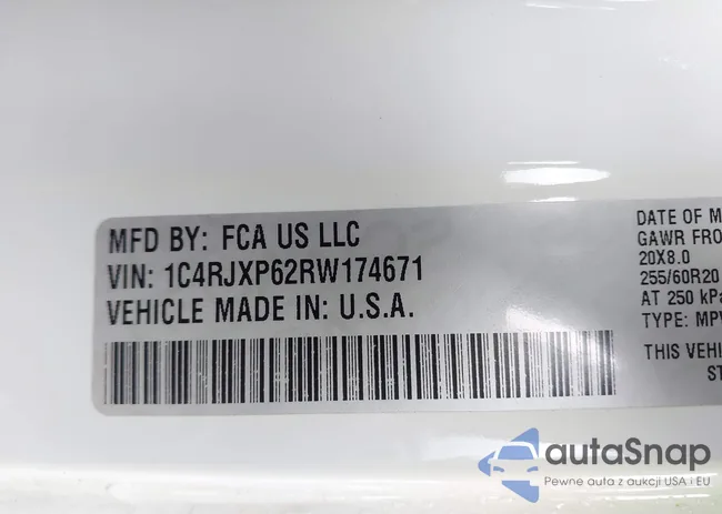 1C4RJXP62RW174671: 42312083