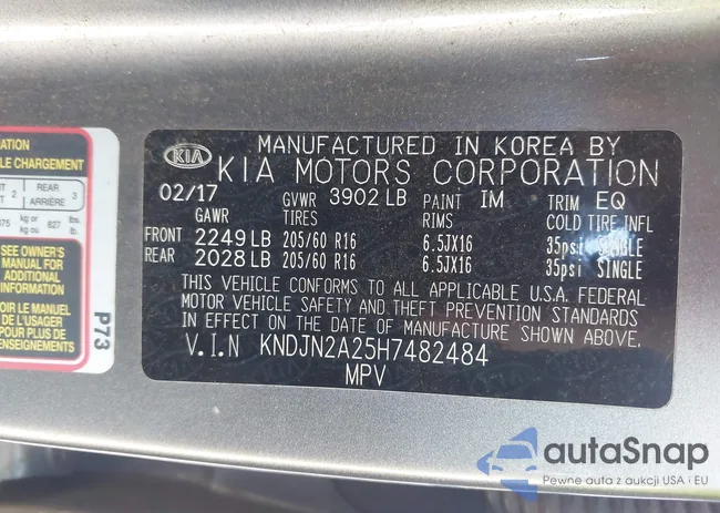 KNDJN2A25H7482484: 42313487