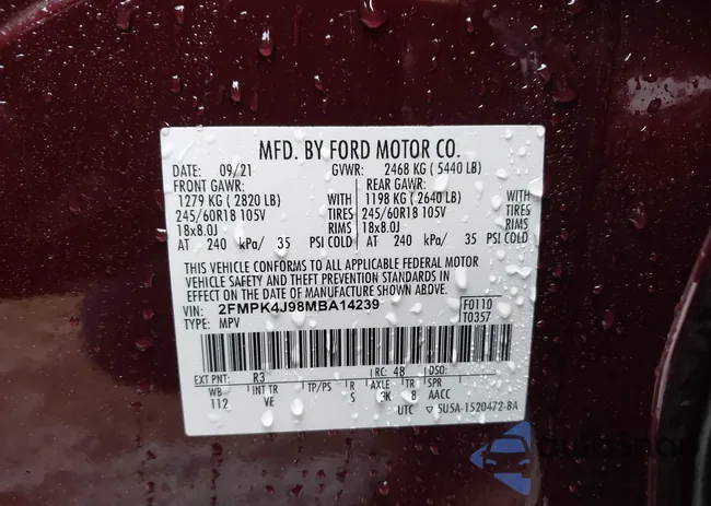 2FMPK4J98MBA14239: 42313604