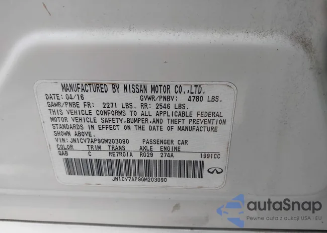 JN1CV7AP9GM203090: 42313649