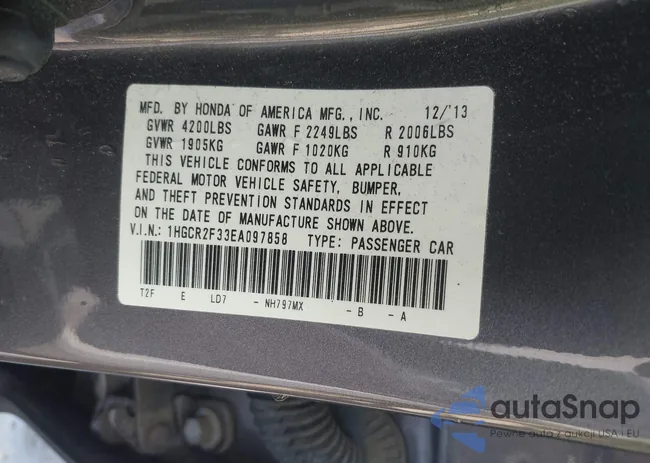 1HGCR2F33EA097858: 42313751