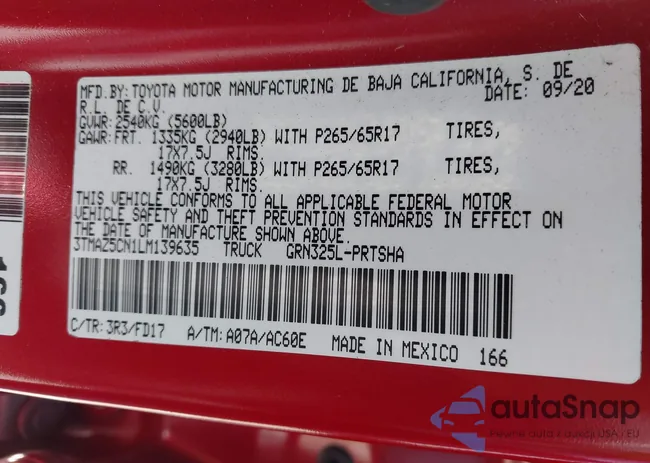 3TMAZ5CN1LM139635: 42313763