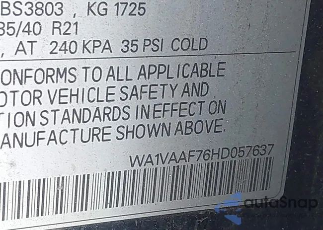 WA1VAAF76HD057637: 42312791