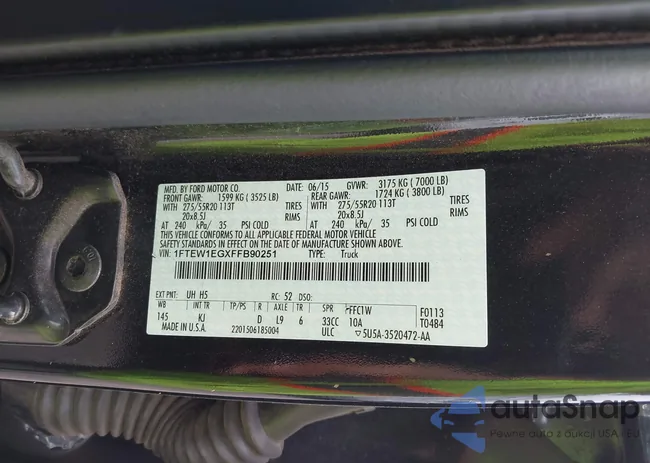 1FTEW1EGXFFB90251: 42312917