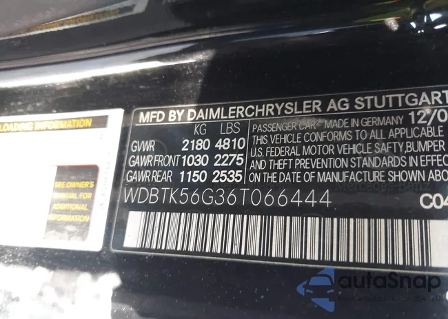 WDBTK56G36T066444: 42313122