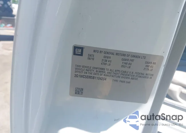 2G1WC5EM5B1104204: 42313162