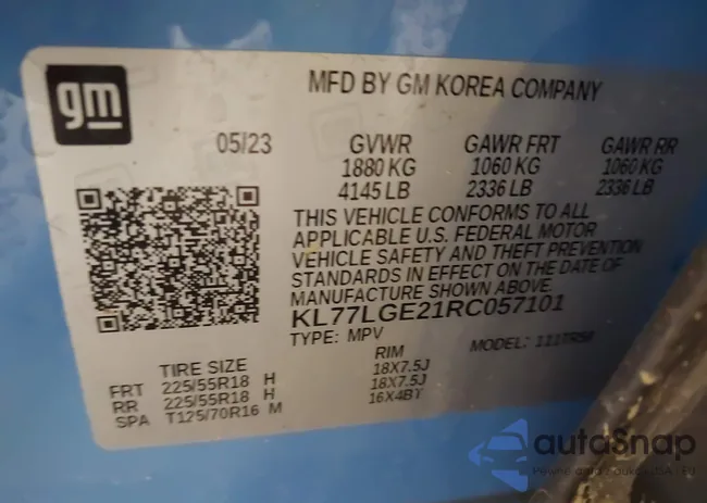 KL77LGE21RC057101: 42314363