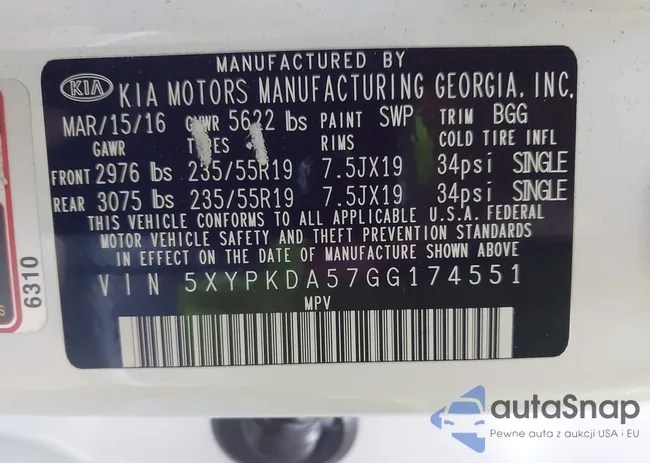 5XYPKDA57GG174551: 42314487