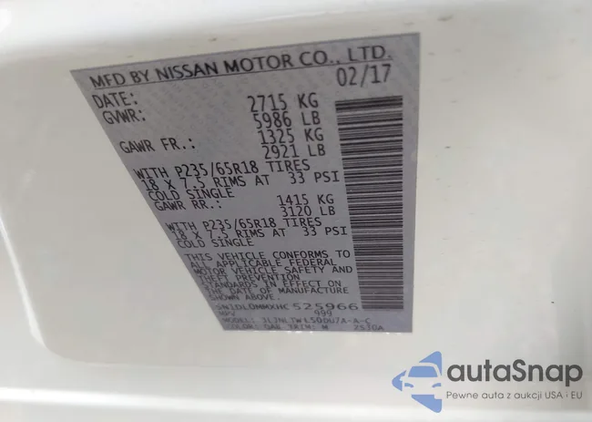 5N1DL0MMXHC525966: 42314525