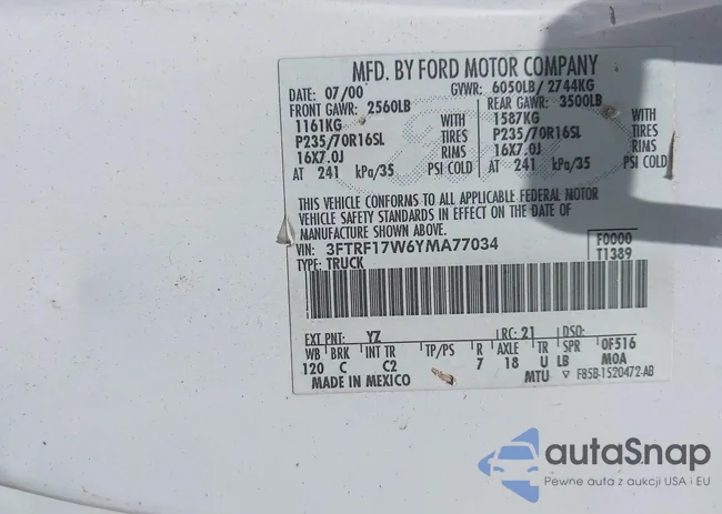 3FTRF17W6YMA77034: 42314571