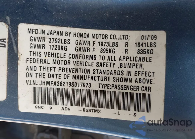 JHMFA36219S017973: 42313913