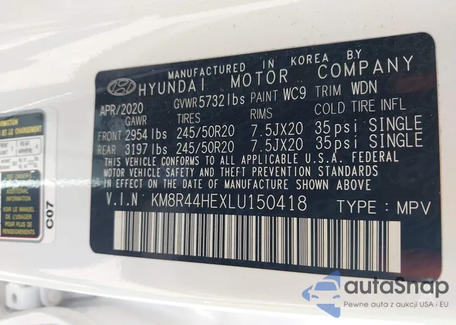 KM8R44HEXLU150418: 42315232