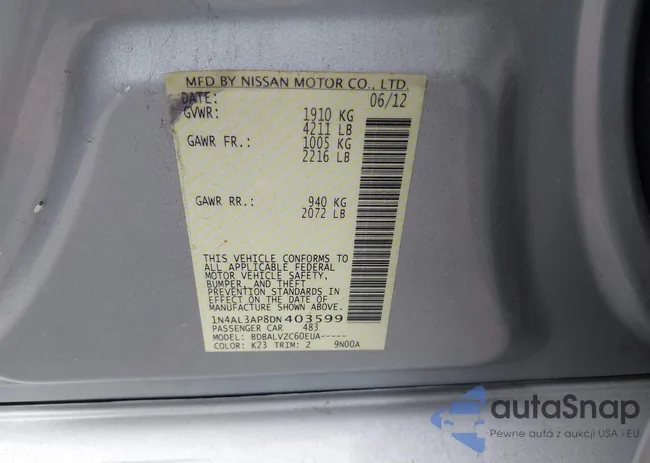 1N4AL3AP8DN403599: 42315301