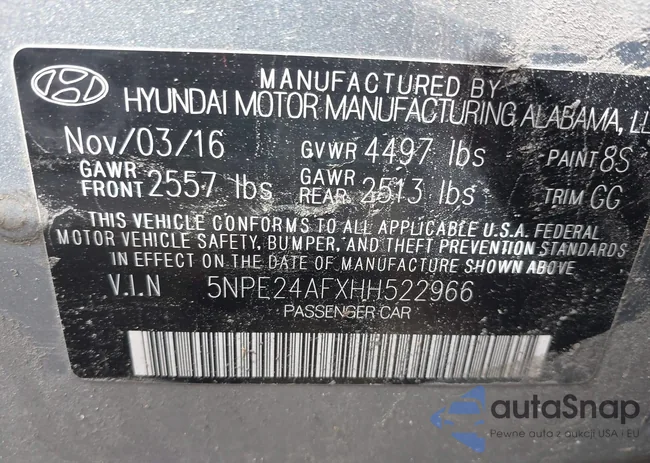 5NPE24AFXHH522966: 42315352