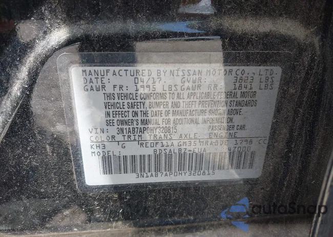 3N1AB7AP0HY320815: 42315479