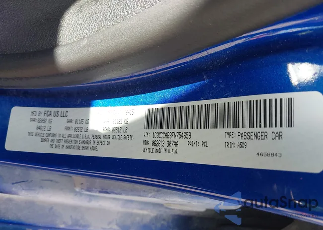 1C3CCCAB3FN754659: 42315517