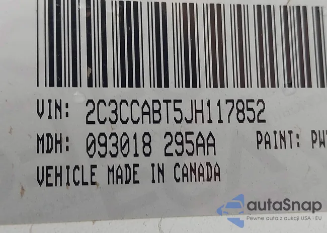 2C3CCABT5JH117852: 42315572