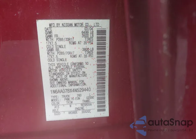 1N6AA07BX4N529440: 42315667