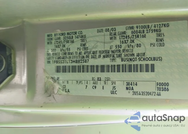 1FBSS31L13HB82587: 42314787