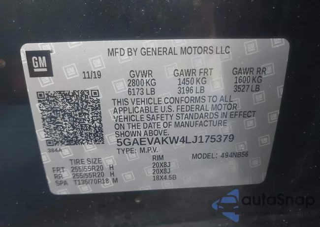 5GAEVAKW4LJ175379: 42314816